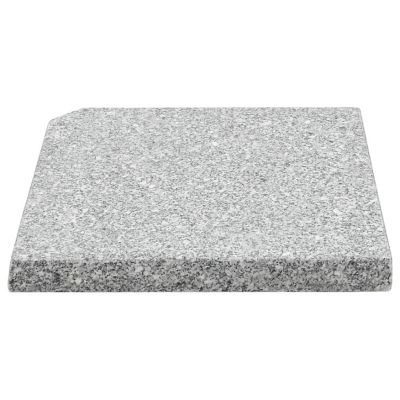 vidaXL Umbrella Weight Plate Granite 55.1 lb Square Gray Image 3