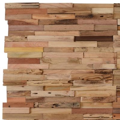 vidaXL Wall Cladding Panels 10 pcs 11.1 ft&#178; Recycled Teak Wood Image 2