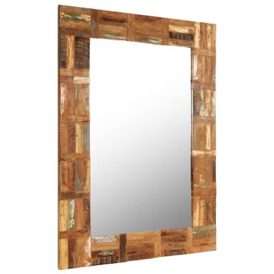vidaXL Wall Mirror Solid Reclaimed Wood 23.6"x35.4" Image 1