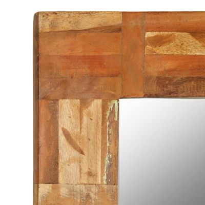 vidaXL Wall Mirror Solid Reclaimed Wood 23.6"x35.4" Image 2