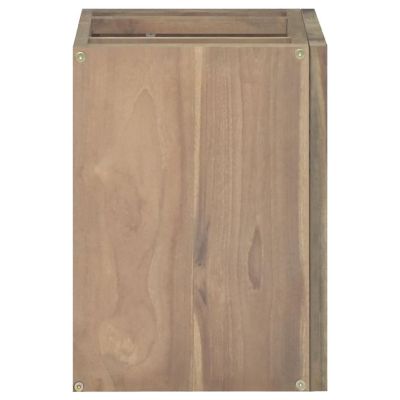 vidaXL Wall-mounted Bathroom Cabinet 17.7"x11.8"x15.7" Solid Wood Teak Image 3