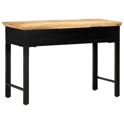 vidaXL Writing Table 43.3"x19.6"x29.9" Solid Mango Wood Image 3