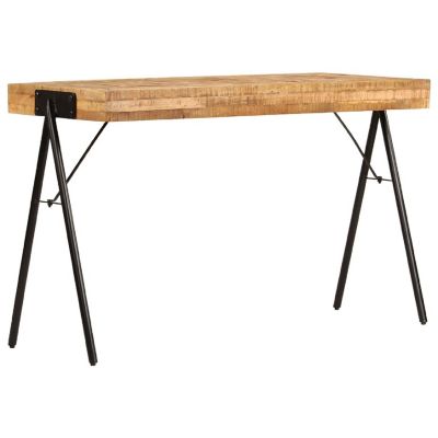 vidaXL Writing Table Solid Mango Wood 46.5"x19.7"x29.5" Image 3