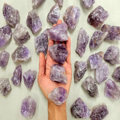 Vinacrystals 1 LB Raw Amethyst Crystal Large Chunks Image 1