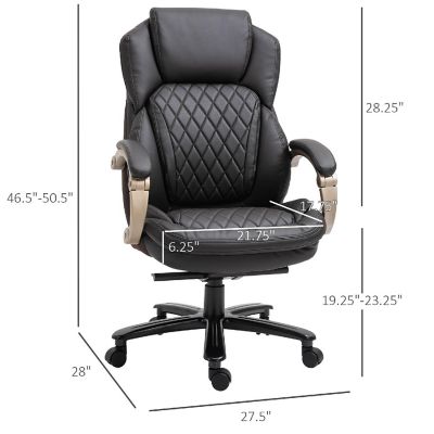 Vinsetto Big and Tall Executive Office Chair Wide Seat Computer Desk Chair Image 3