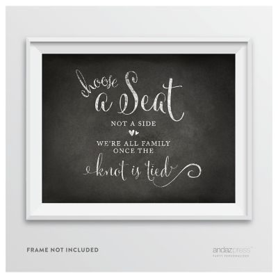 Vintage Chalkboard Choose Seat Sign Image 1