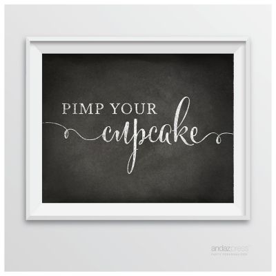 Vintage Chalkboard Cupcake Bar Sign Image 2