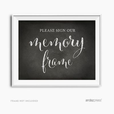 Vintage Chalkboard Memory Frame Sign Image 2