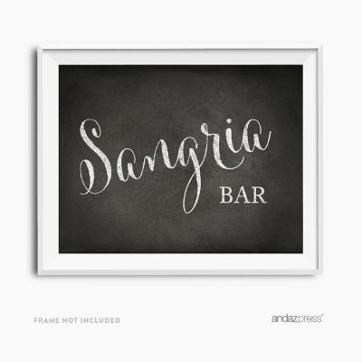 Vintage Chalkboard Sangria Bar Sign Image 1
