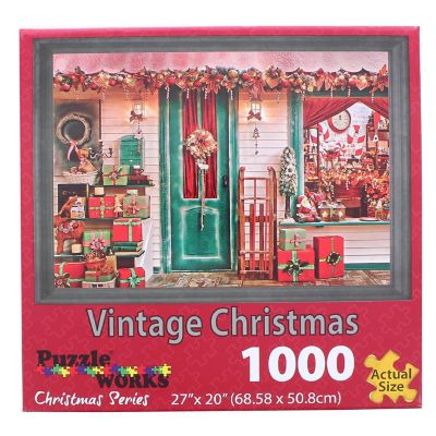 Vintage Christmas 1000 Piece Jigsaw Puzzle Image 1