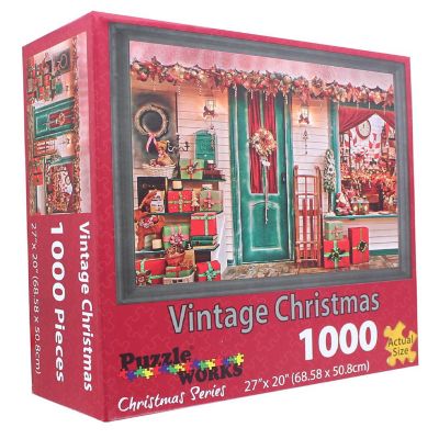 Vintage Christmas 1000 Piece Jigsaw Puzzle Image 2
