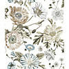 Vintage Poppy Peel & Stick Wallpaper - White Image 1