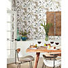 Vintage Poppy Peel & Stick Wallpaper - White Image 1