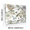 Vintage Poppy Peel & Stick Wallpaper - White Image 4