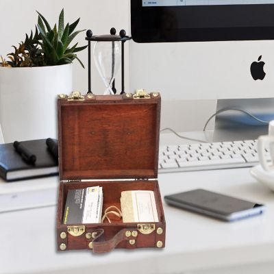 Vintiquewise Antique Style Small Mini Suitcase Image 1