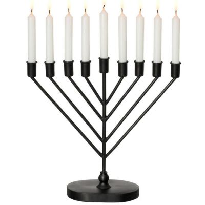 Vintiquewise Mid-Century Menorah Black Image 1