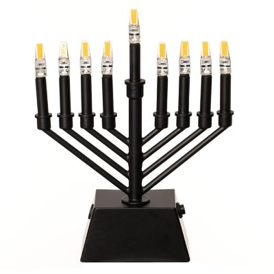 Vintiquewise V-Shape Menorah Black Image 1