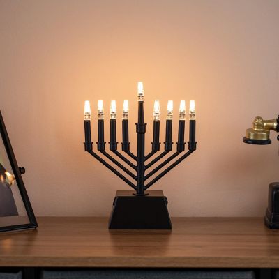 Vintiquewise V-Shape Menorah Black Image 1