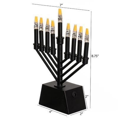 Vintiquewise V-Shape Menorah Black Image 3