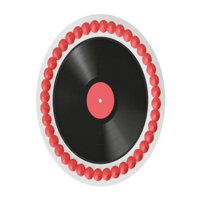 Vinyl Record 8" Round Edible Cake Topper Image 2