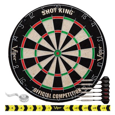 Viper Shot King Bristle Dartboard, ProScore, and Laser Line Image 1