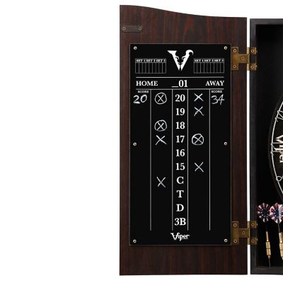 Viper Vault Dartboard Cabinet with Shot King Sisal Dartboard Image 3