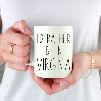 Virginia State Ceramic Travel Coffee Mug Image 1