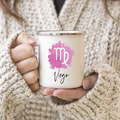 Virgo Zodiac Pink 11oz Campfire Mug Image 2