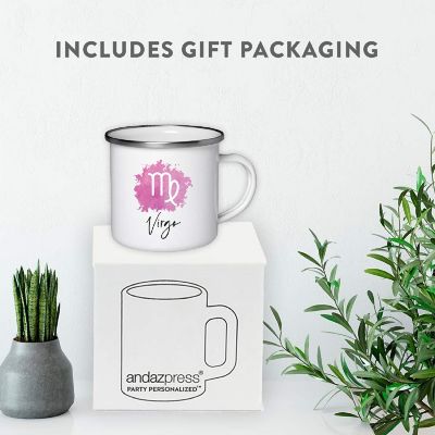 Virgo Zodiac Pink 11oz Campfire Mug Image 3