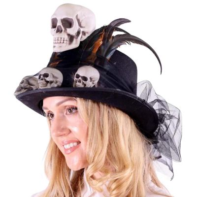 Voodoo Mini Skull Top Hat Image 2
