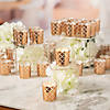 Votive Candle Holders & Rose Gold Wrapper Table Decorating Kit - 146 Pc. Image 1