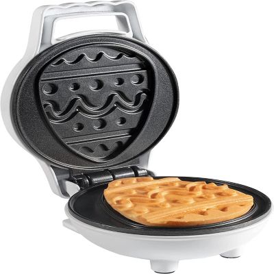 Waffle Wow Mini Easter Egg Waffle Maker- Make Holiday Special w Cute Waffler Iron- Ready to Decorate Set Includes 4 Edible Food Markers w Recipe Guide - Fun Eas Image 2