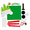 Wagon with Handprint Christmas Tree Ornament Craft Kit - Makes 12 Image 1