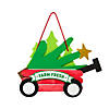 Wagon with Handprint Tree Christmas Ornament Craft Kit - Makes 12 Image 1
