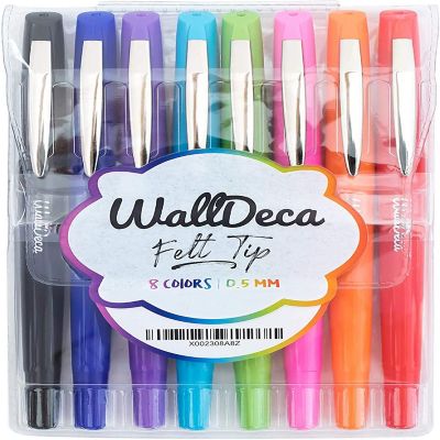 WallDeca Felt Tip Pens, 8 Count Image 1