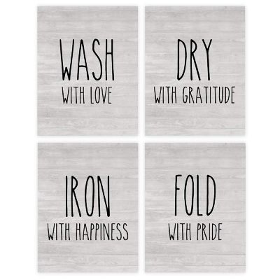 Wash with Love Laundry 8.5x11in 4-Pack Image 1