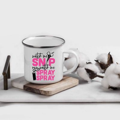 Watch Me Snip Spray 11oz Campfire Mug Image 1