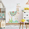 Watercolor Llama Peel & Stick Giant Wall Decals Image 1