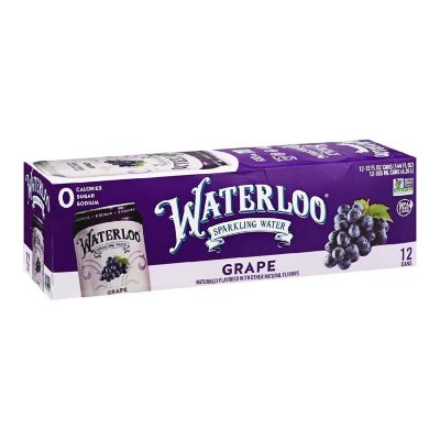 Waterloo - Sparkling Water Grape - Case of 2 - 12/12 FZ Image 1