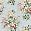 Waverly emma's garden peel & stick wallpaper blue Image 1