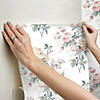 Waverly emma's garden peel & stick wallpaper pastel