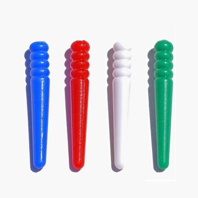WE Games 48 Standard Plastic Cribbage Pegs w/ a Tapered Design in 4 Colors - Red, Blue, Green & White Image 1