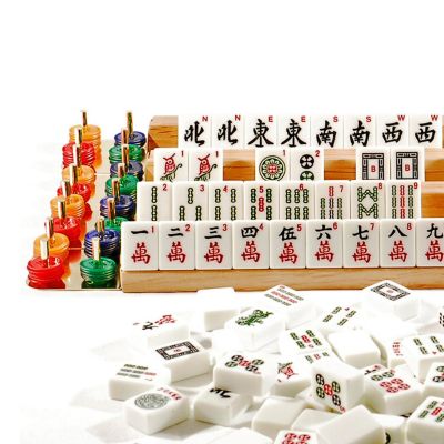 WE Games Aluminum & Black Mahjong - American Style Image 2