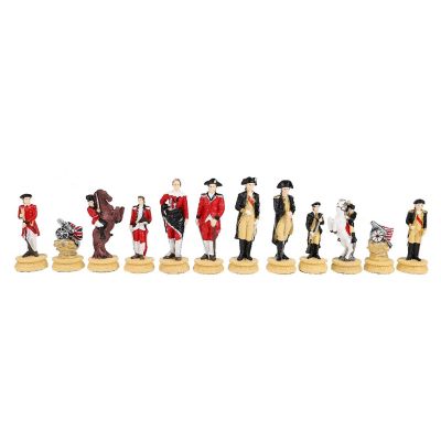 WE Games American Revolutionary War Chess Pieces, 3.5 inch king Image 1
