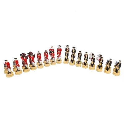 WE Games American Revolutionary War Chess Pieces, 3.5 inch king Image 1