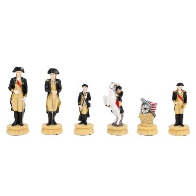 WE Games American Revolutionary War Chess Pieces, 3.5 inch king Image 2