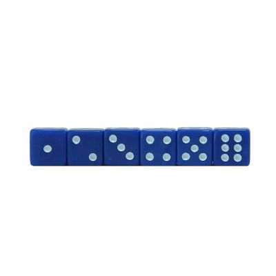 WE Games Blue Square Cornered Dice - 100 Pack Image 2