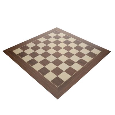 WE Games Deluxe Walnut and Sycamore Wooden Chess Board - 21.75 inches Image 3