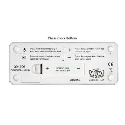 WE Games Digital Chess Clock/Game Timer with delay Button Image 3