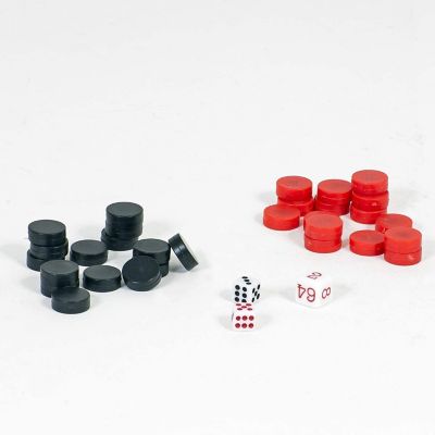WE Games Folding Magnetic Travel Backgammon Set - 8 in. Image 1